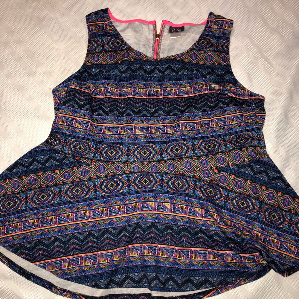 Dots peplum top